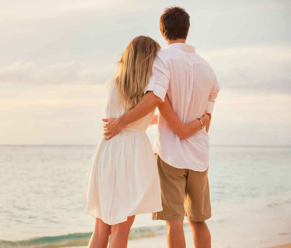 Married Couple at Beach